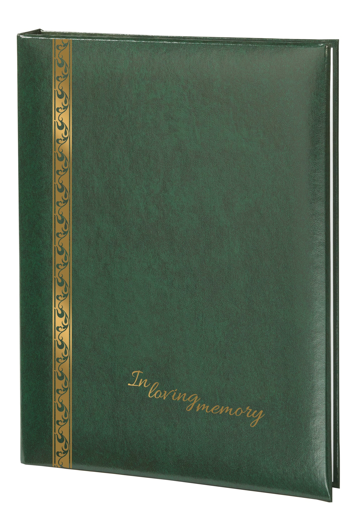Elegant Line - In Loving Memory Scroll - Green - 6 Ring