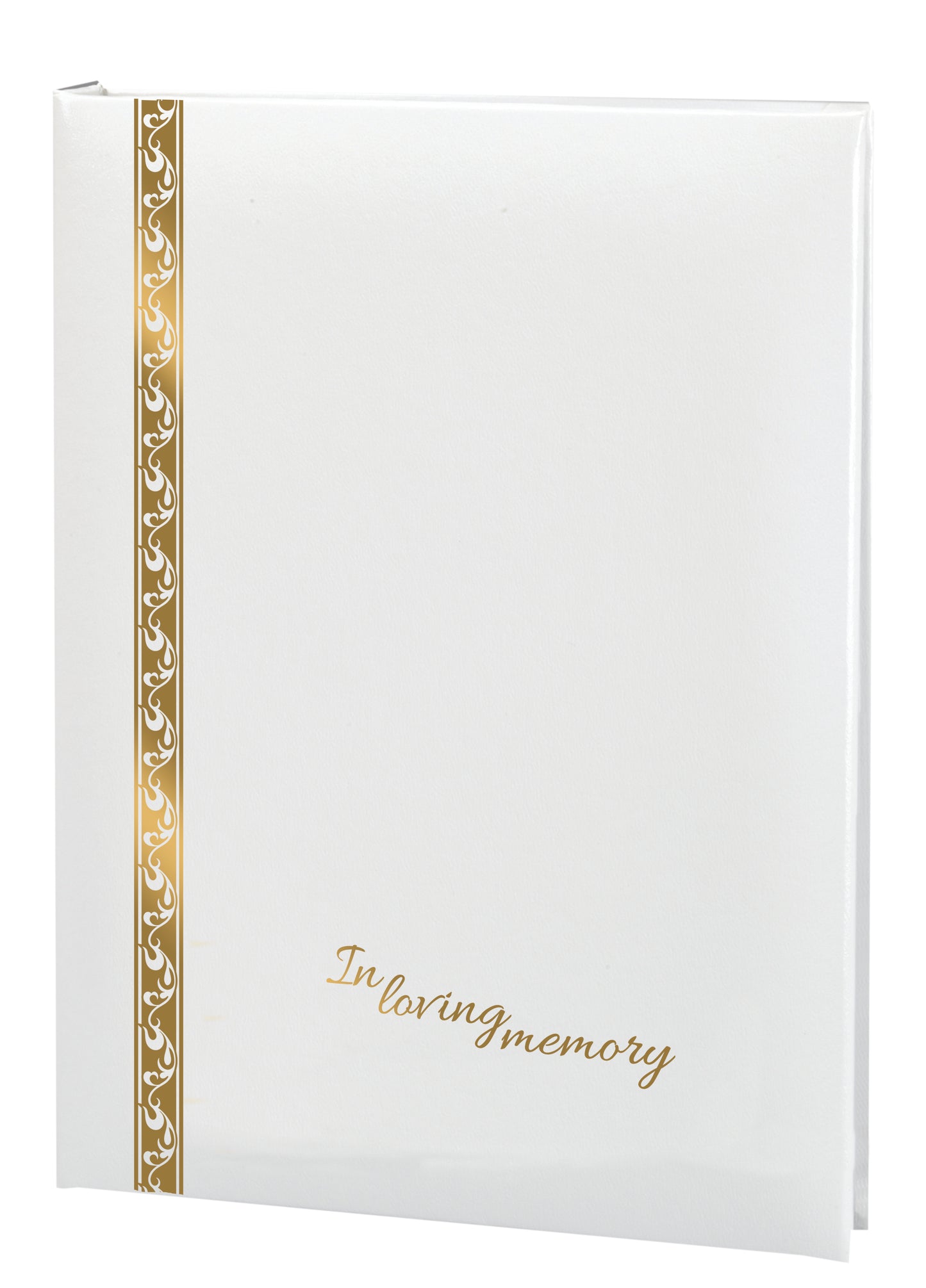Elegant Line - In Loving Memory Scroll - White - 6 Ring