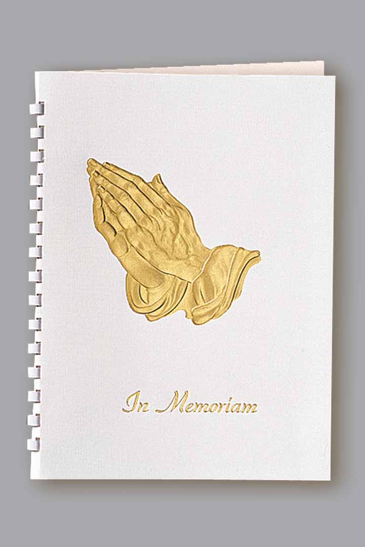 Foil Praying Hands Leatherette