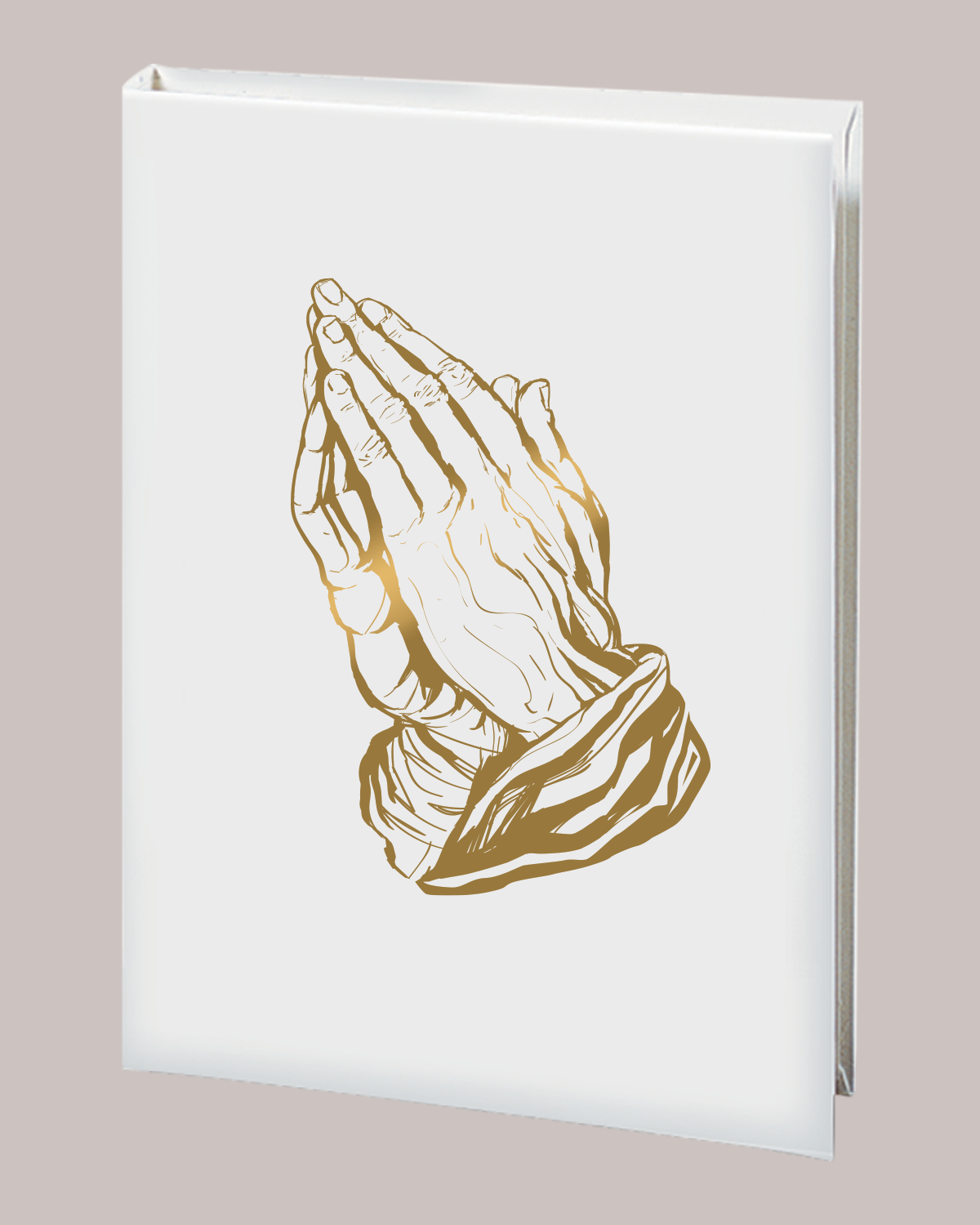Elegant Line - Praying Hands - White - 6 Ring