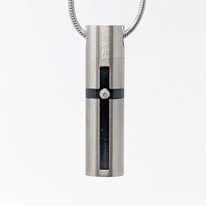 Cross on Cylinder Pendant