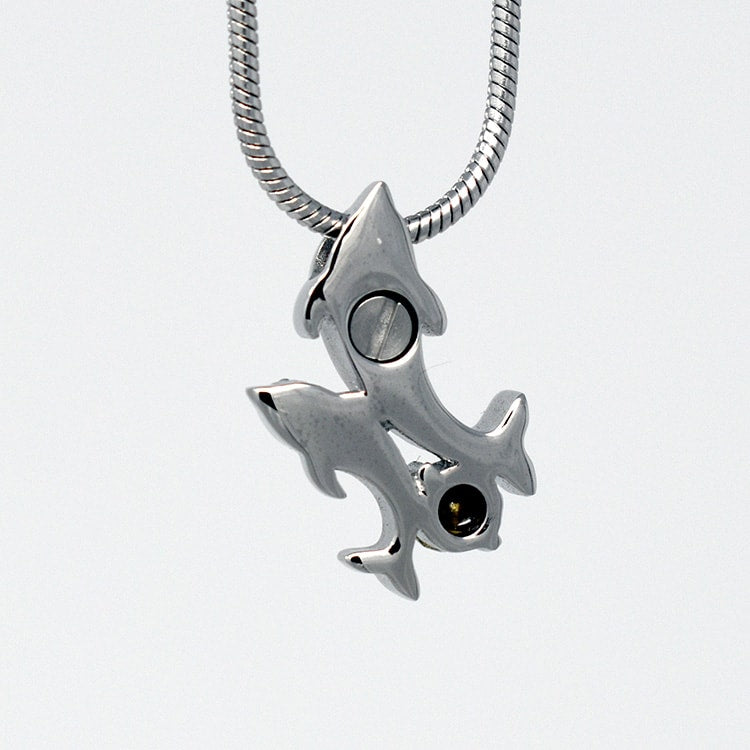 Two Dolphins Pendant