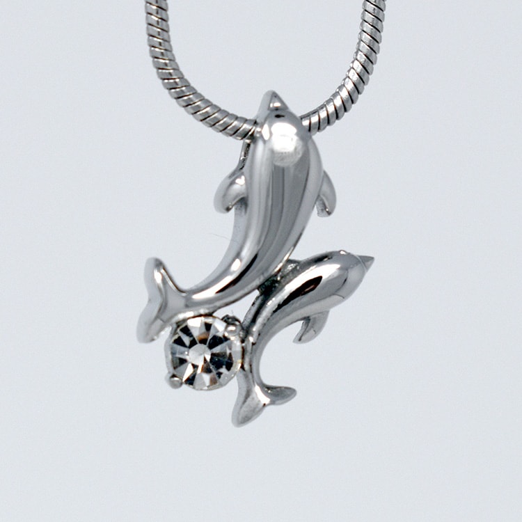 Two Dolphins Pendant