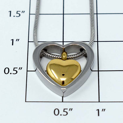 Dangling Golden Heart Pendant