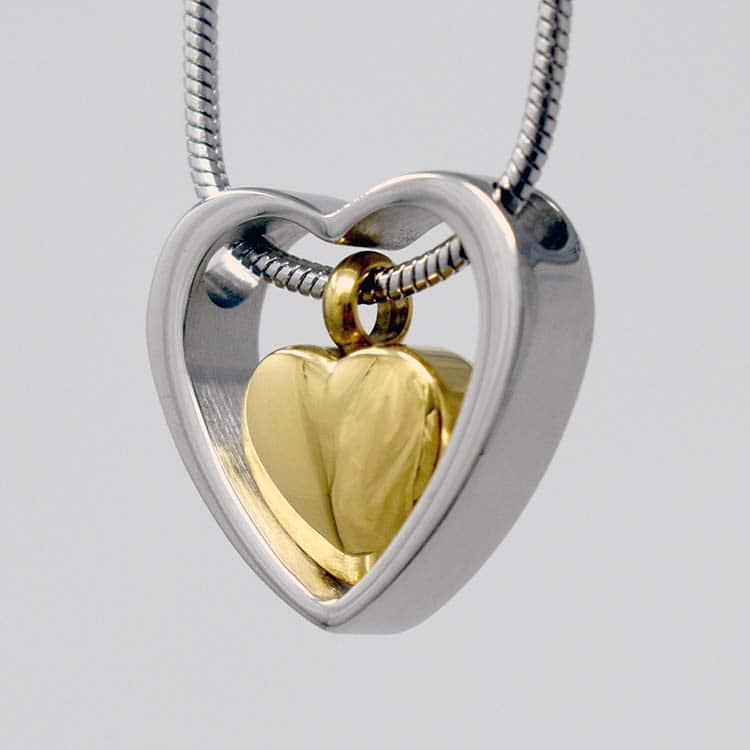 Dangling Golden Heart Pendant