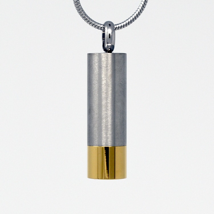 Two-Tone Deer Cylinder Pendant