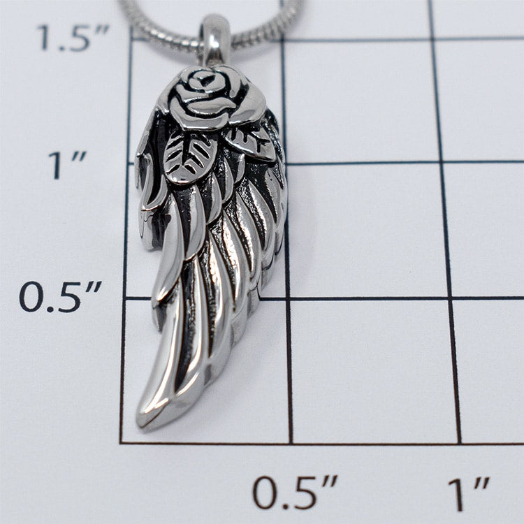 Winged Rose Pendant