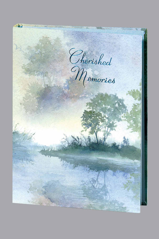 Morning Mist Funeral Guest Book