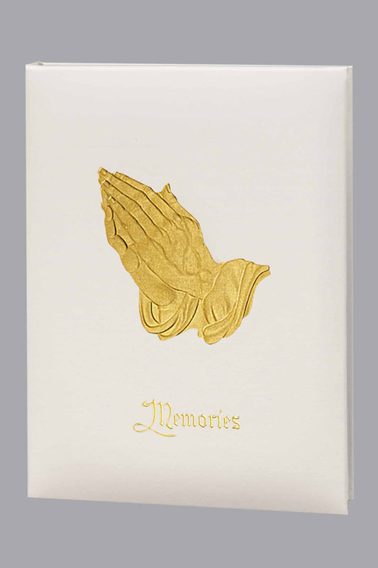 Praying Hands Guest Book For Funeral