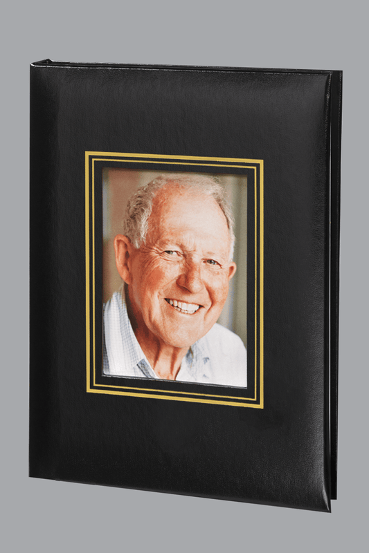 Rectangle Photo Funeral Guest Book