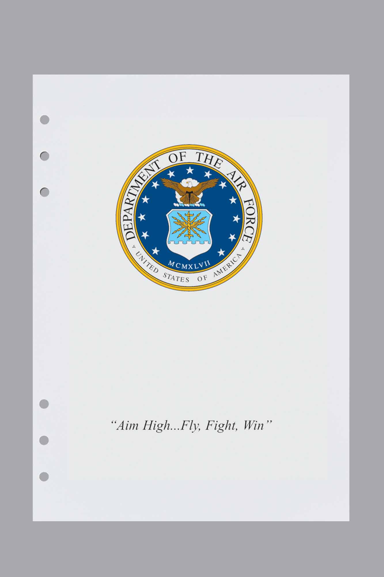 Service Insignia Air Force Title Pages