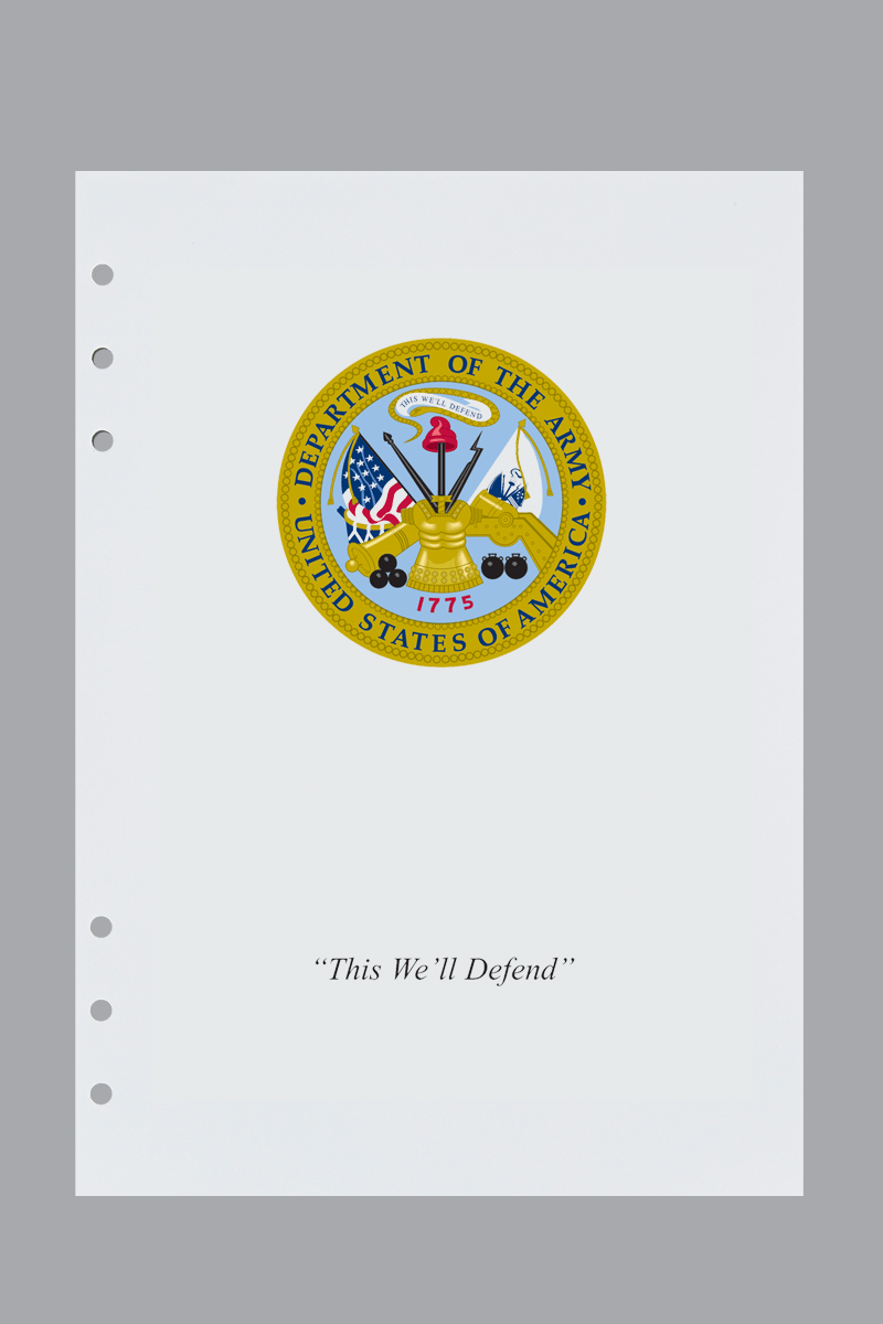 Service Insignia Army Title Pages – Regal Line