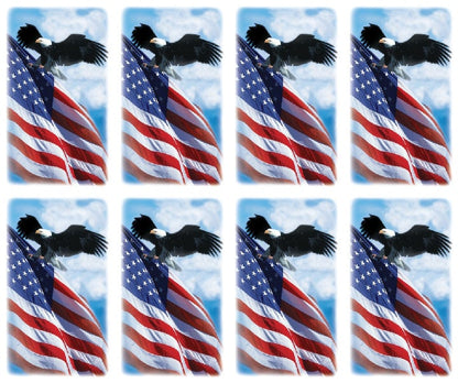 8 up Patriotic Prayer Cards 722MIC