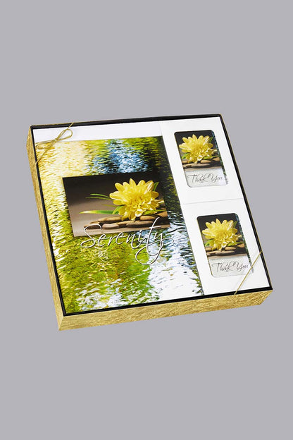 Yellow Lotus on stones Serenity Box Set