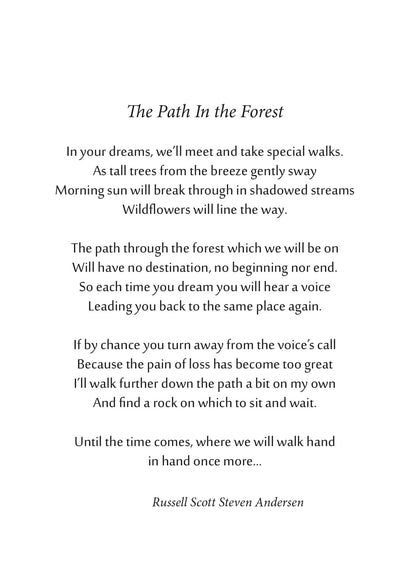 The Path in the Forest inside verse