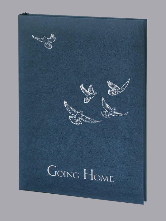 Going Home II Funeral Guest Book - 6 Ring