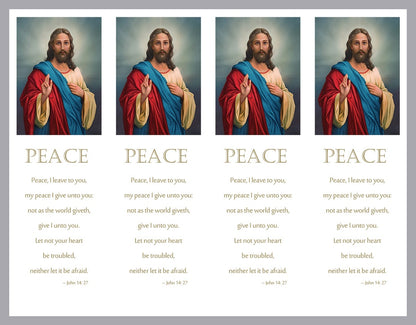 4 bookmarks with Jesus