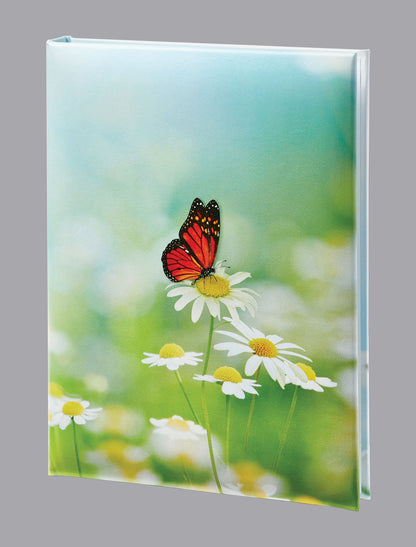 Butterfly in Flight Funeral Guest Book - 6 Ring