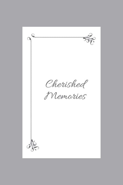 cherished memories art deco prayer card