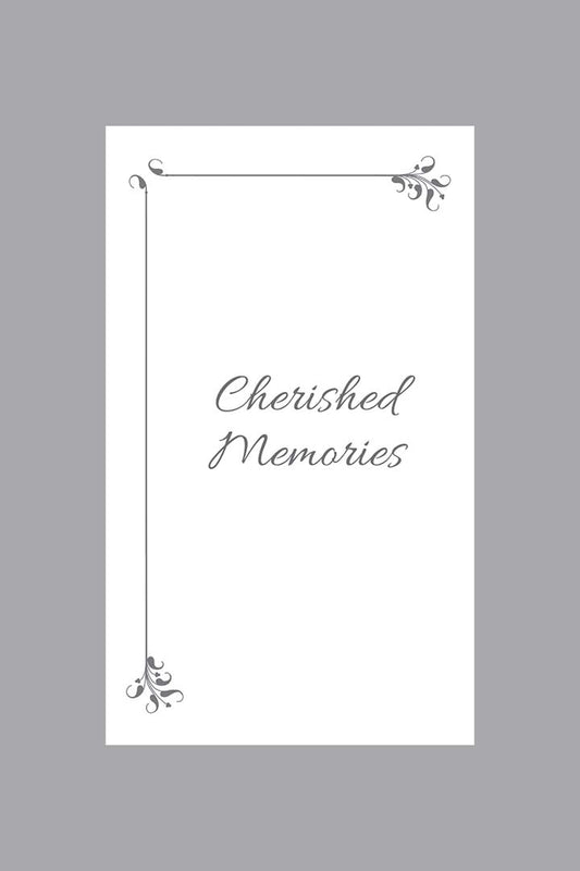 cherished memories art deco prayer card