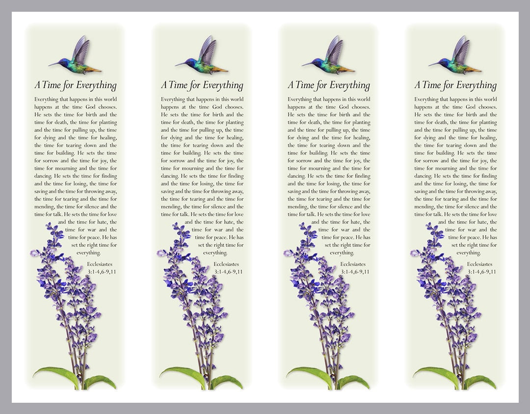 4 Bookmarks with hummingbird