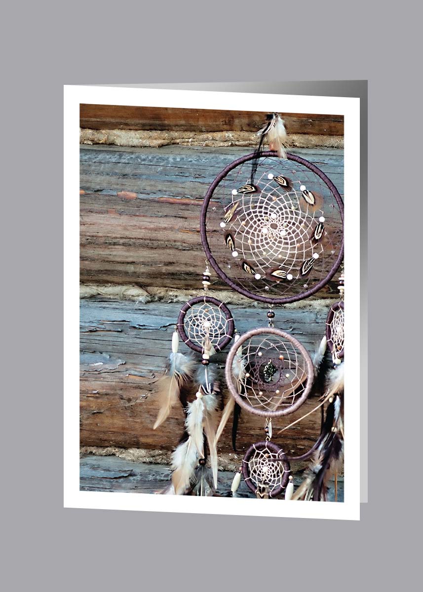 Dream catcher thank you card