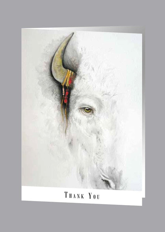 White Buffalo Thank You Card