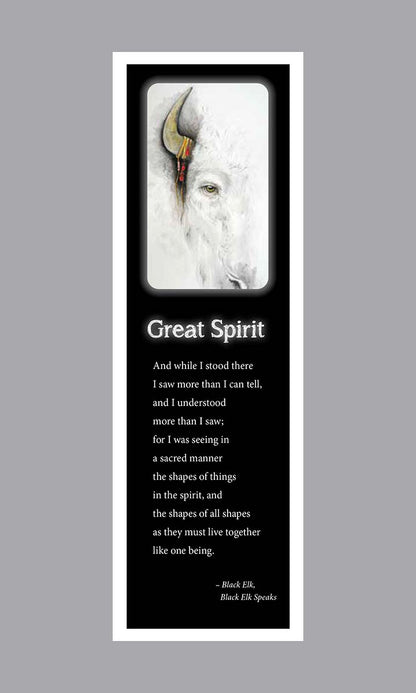 White Buffalo Black Elk quote bookmark