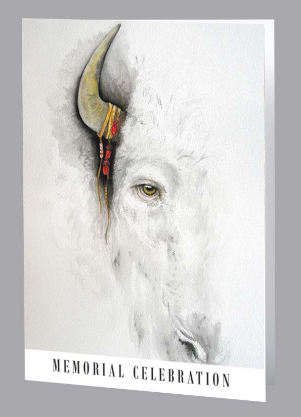 White Buffalo Memorial Celebration card