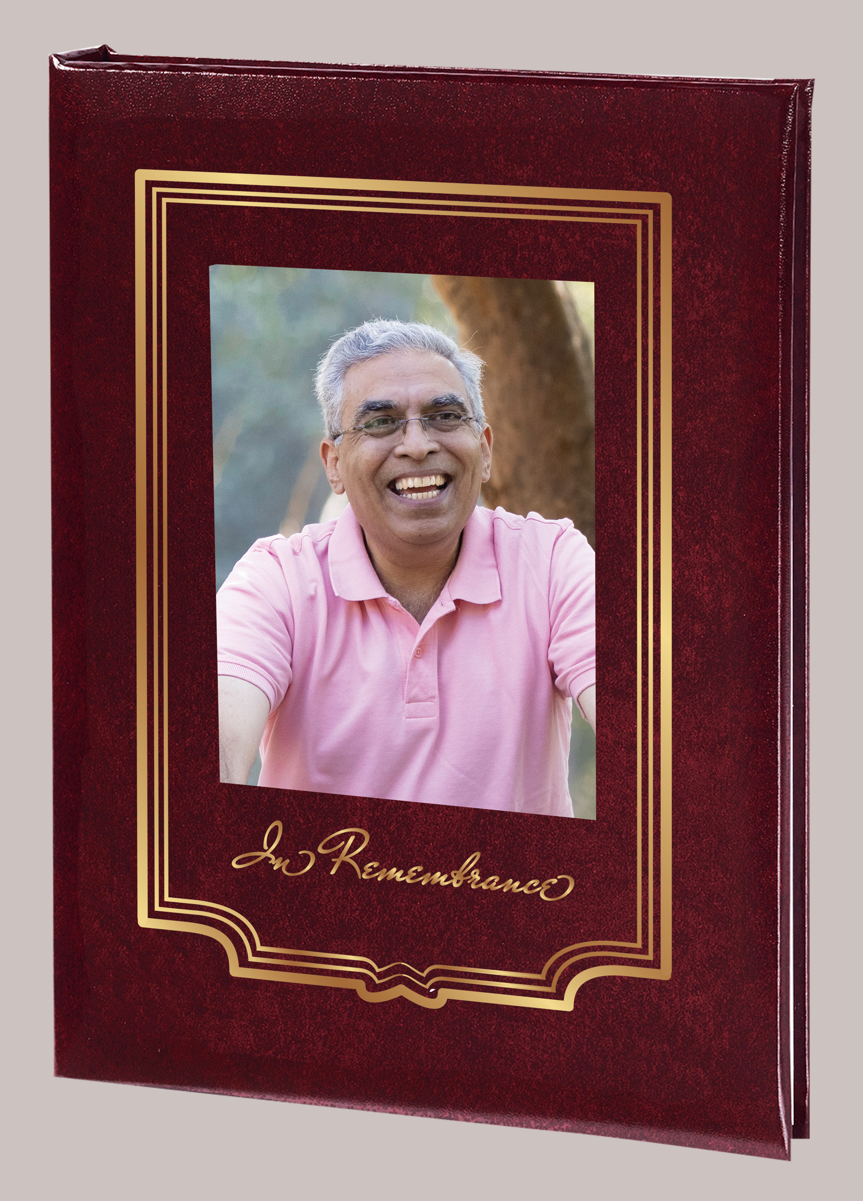 Frame Line - In Remembrance Art Frame - Burgundy - 6 Ring