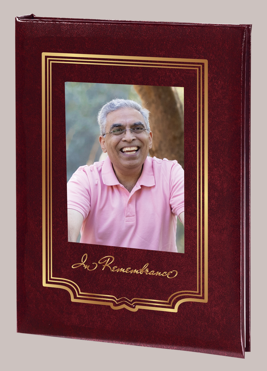 Frame Line - In Remembrance Art Frame - Burgundy - 6 Ring