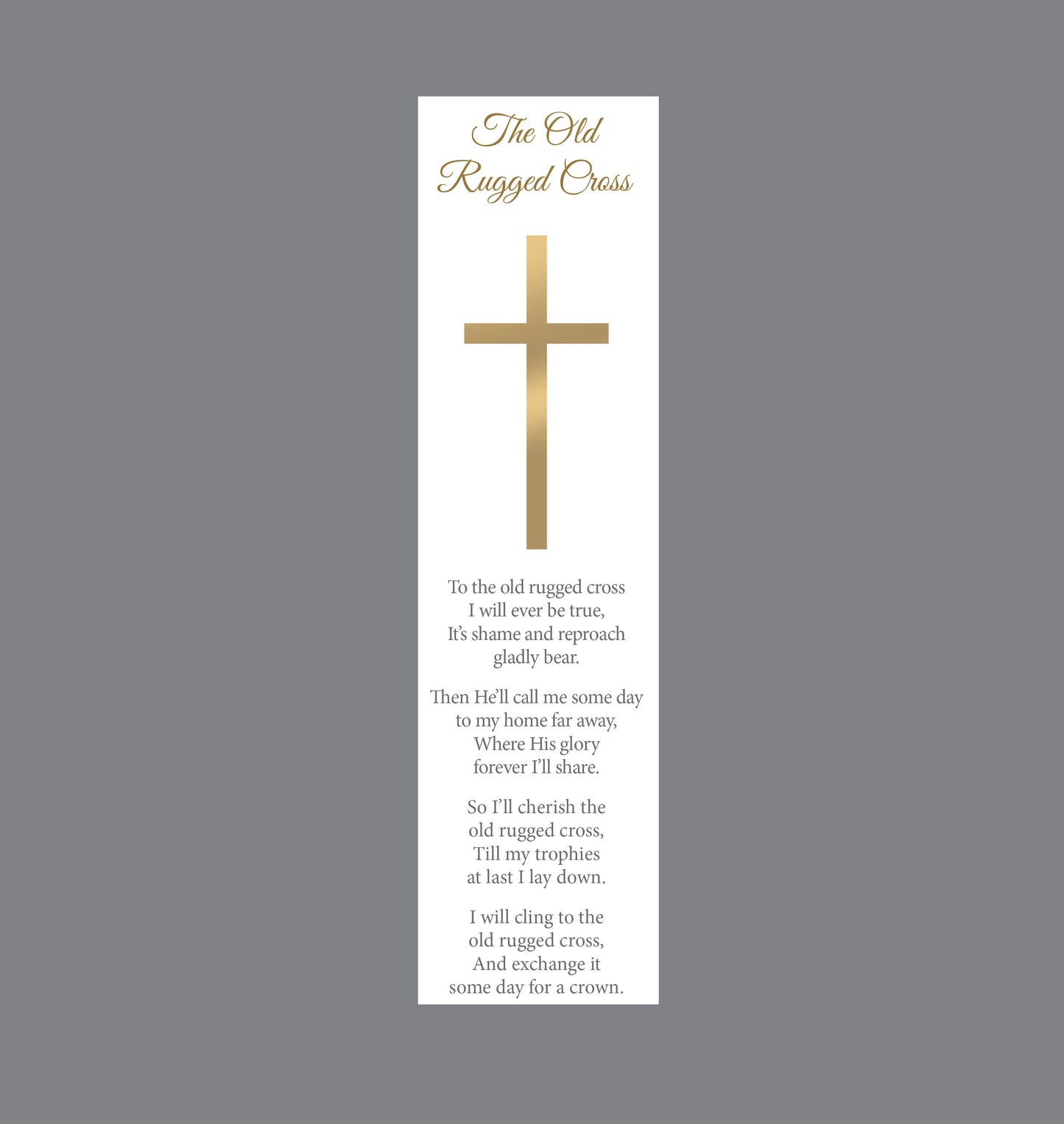 Elegant Line - Cross Celebrating Life - Bookmark