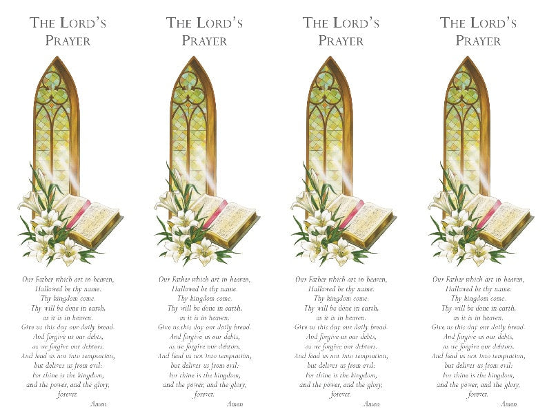 4 Church window bookmarks