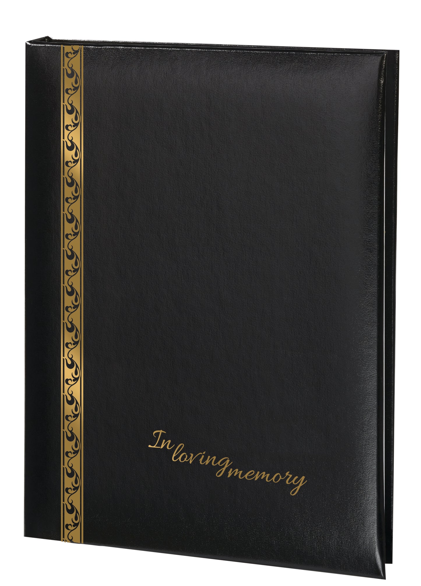 Elegant Line - In Loving Memory Scroll - Black - 6 Ring