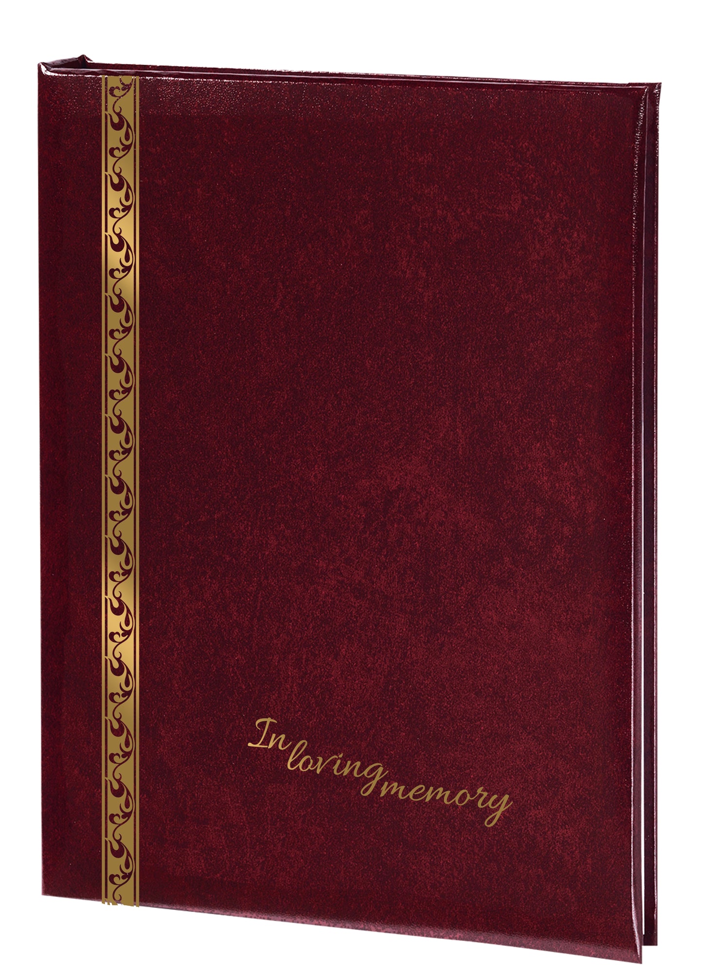 Elegant Line - In Loving Memory Scroll - Burgundy - 6 Ring
