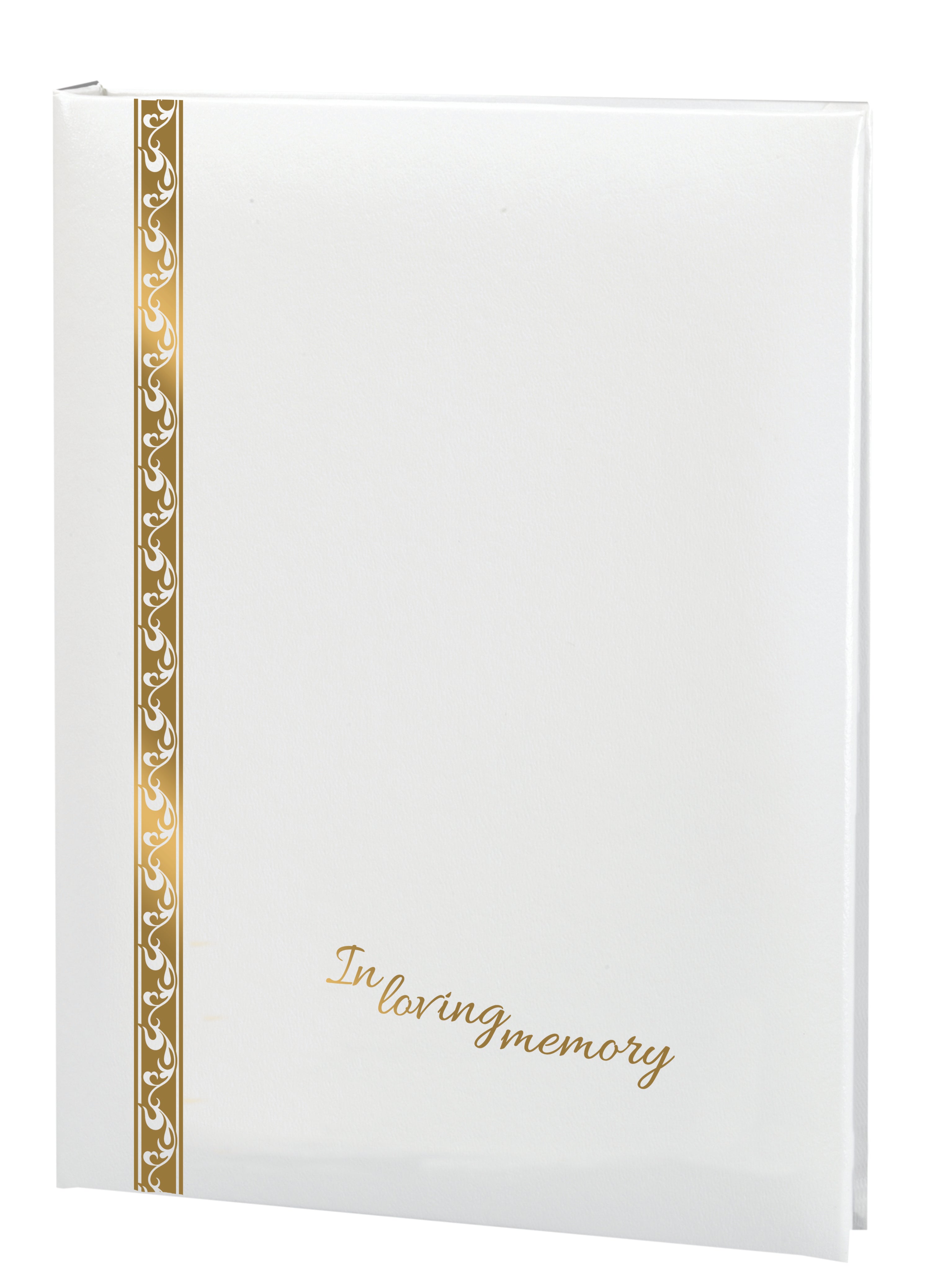 Elegant Line - In Loving Memory Scroll - White - 6 Ring