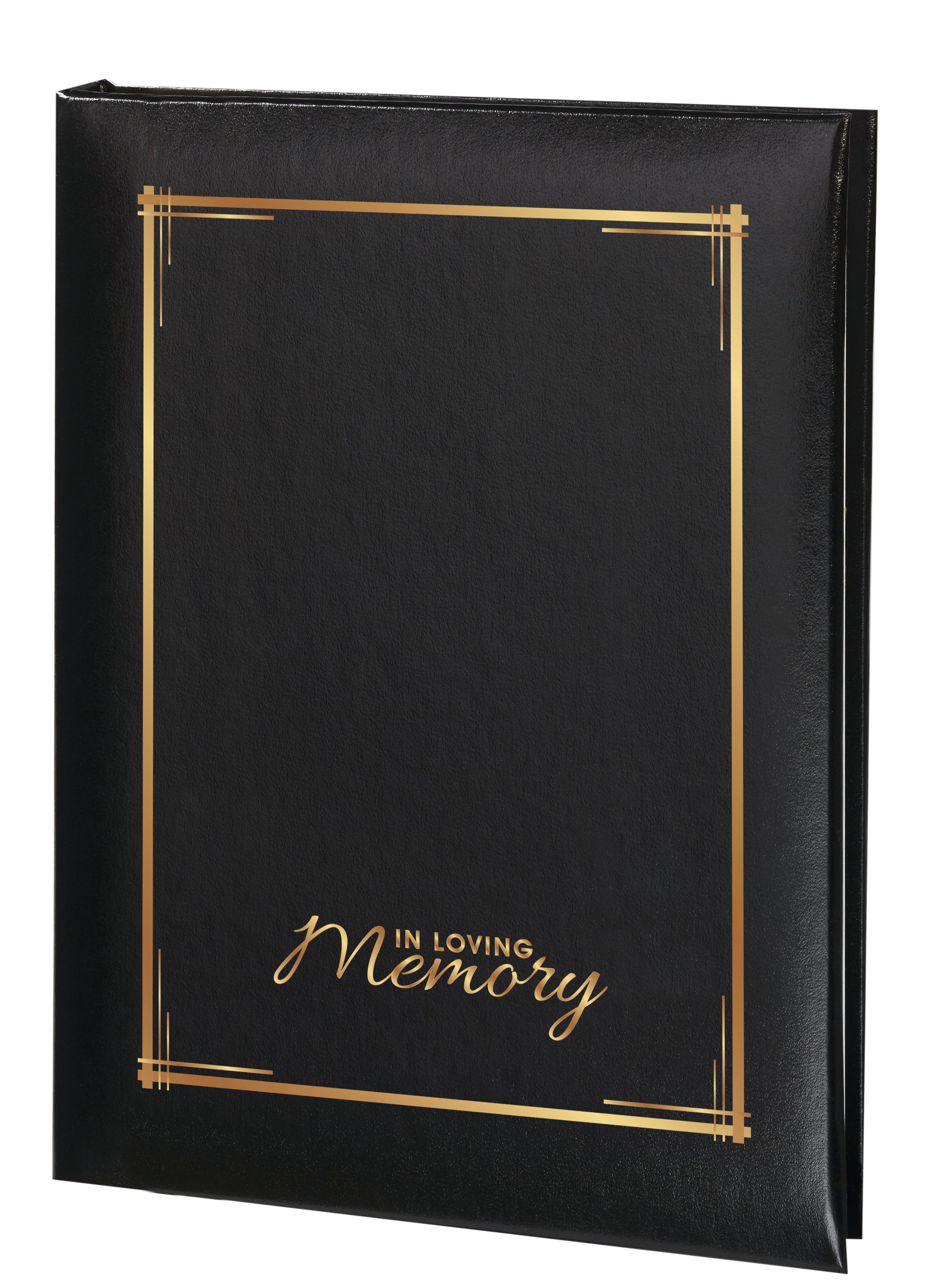 Elegant Line - In Loving Memory Frame - Black- 6 Ring