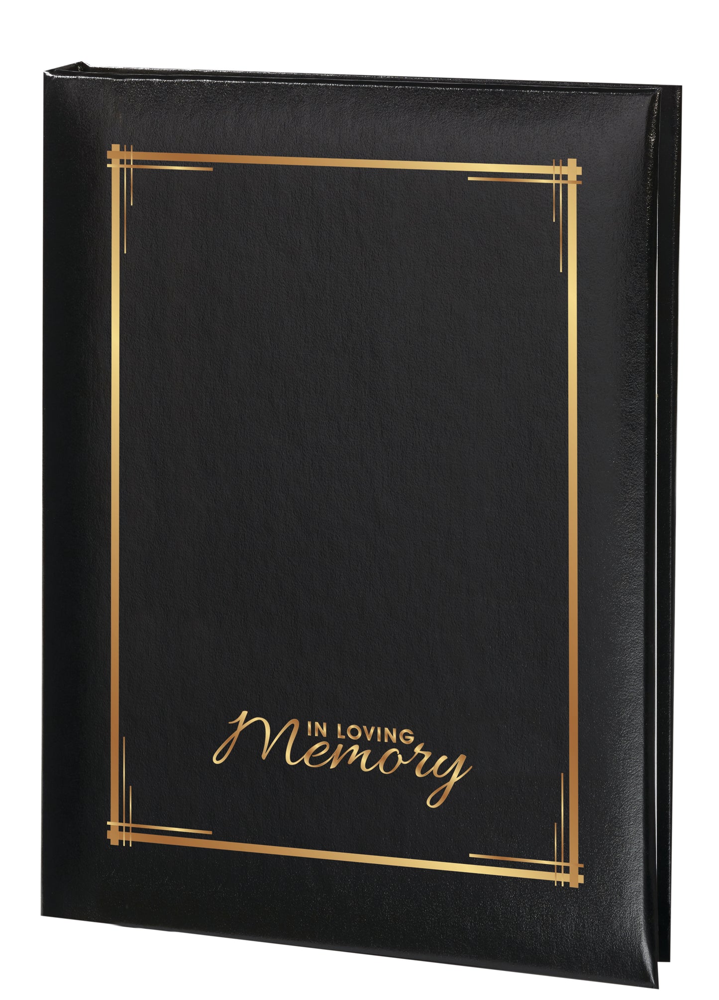 Elegant Line - In Loving Memory Frame - Black- 6 Ring
