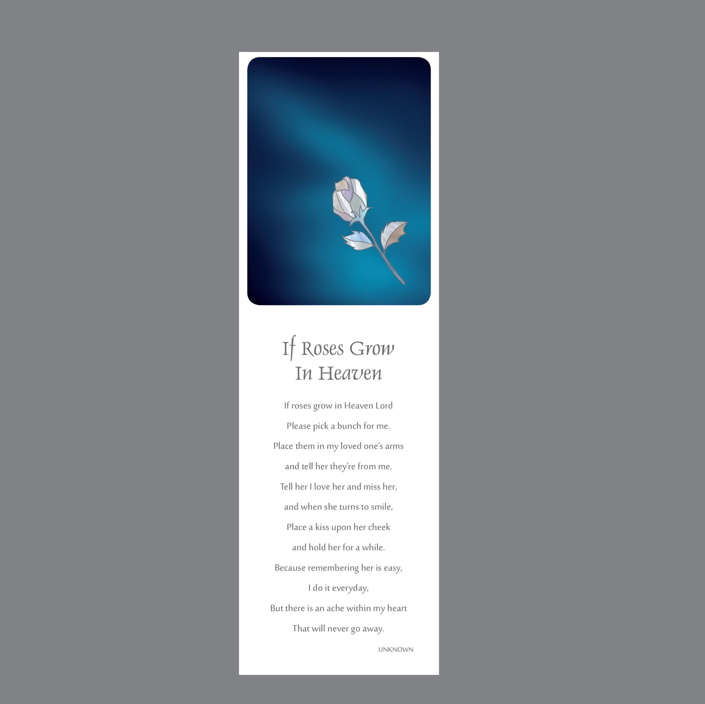Elegant Line - Pearl Rose - Bookmark