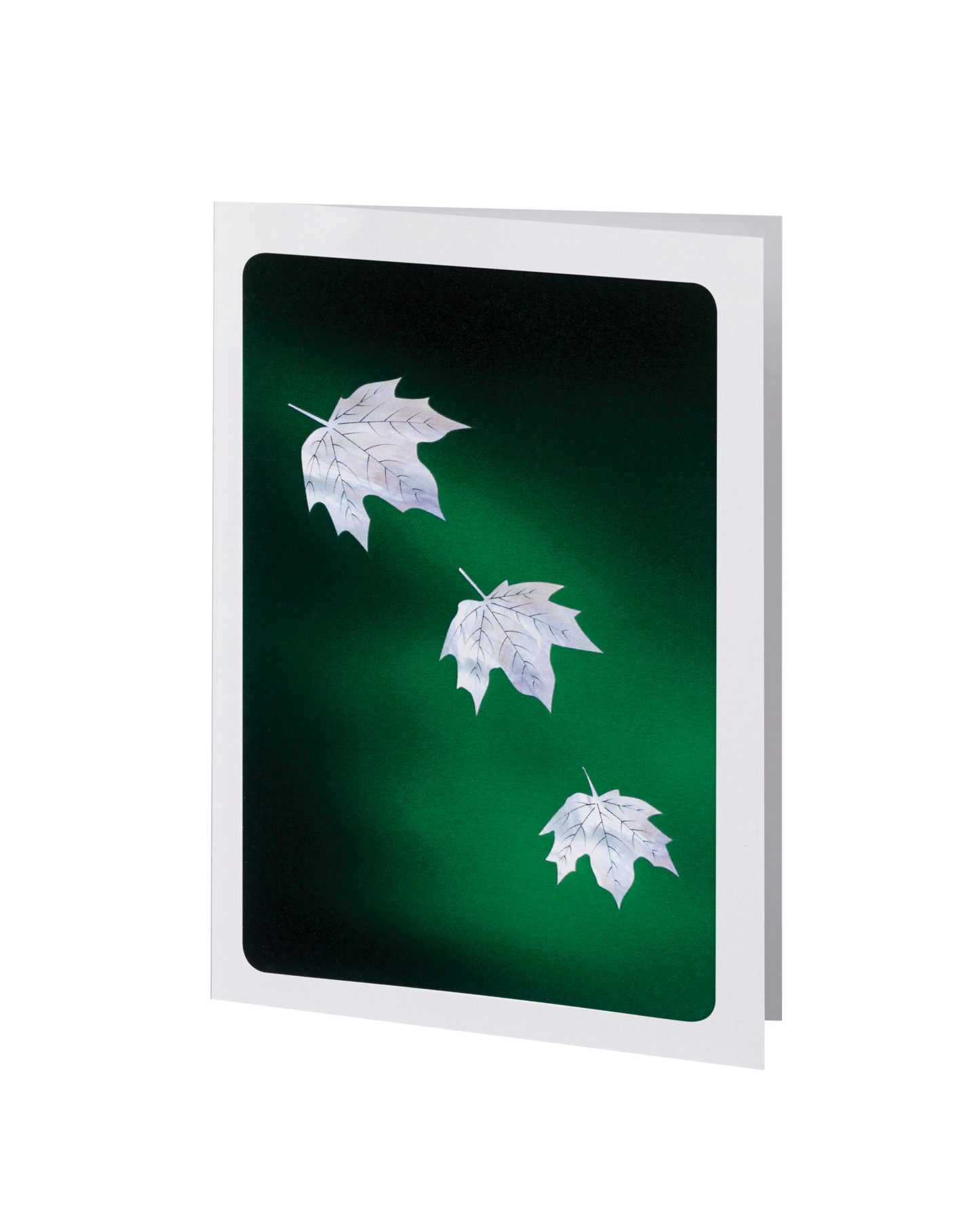 Elegant Line - Green Falling Leaves - Acknowledgment
