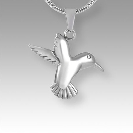 silver hummingbird pendant