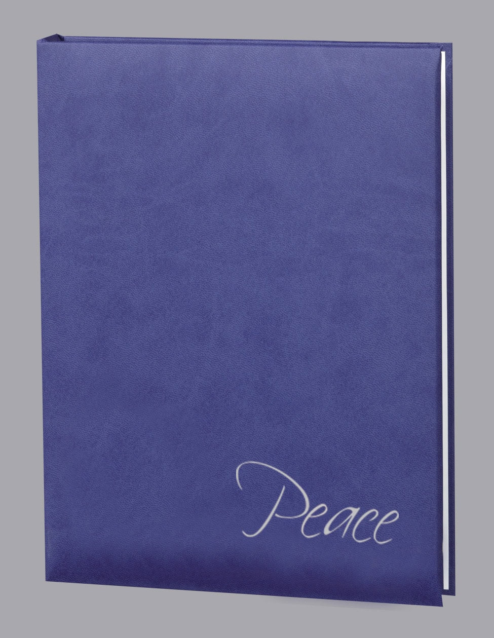 Soft Touch Purple Peace Funeral Guest Book