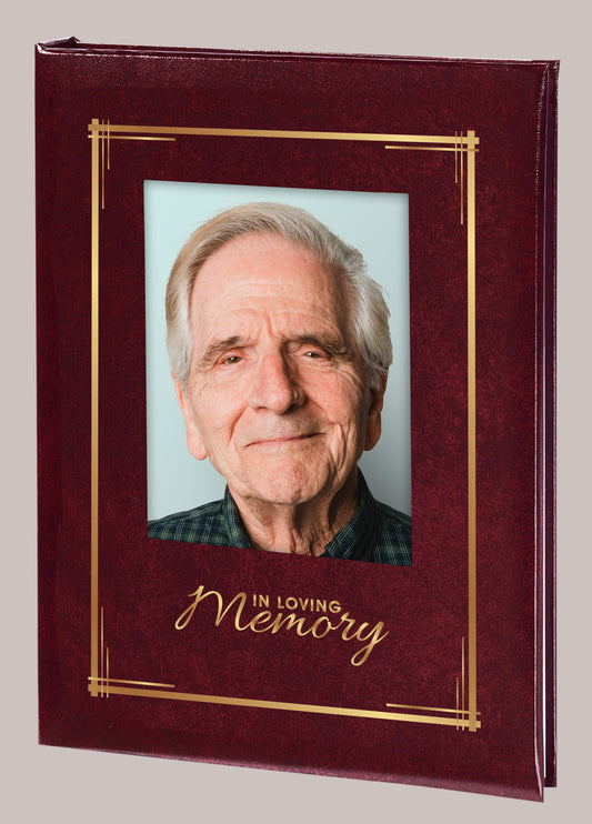 Frame Line - In Loving Memory - Burgundy - 6 Ring
