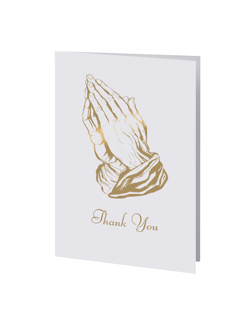 Elegant Line - Praying Hands - Acknowledgment