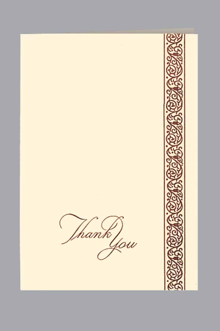 Classic Scroll Acknowledgment Burgundy