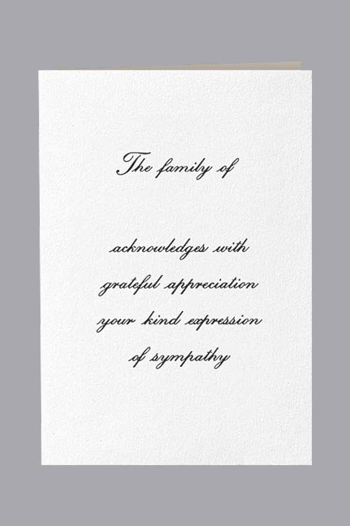 Acknowledgment Standard Print