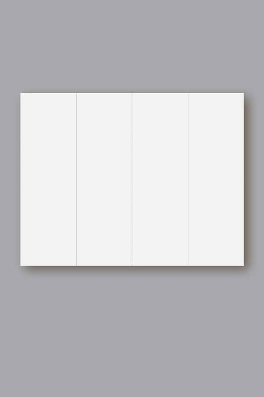 Blank Bookmark - White - 4-UP sheet