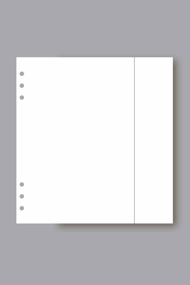 Blank Extended Service Page - White