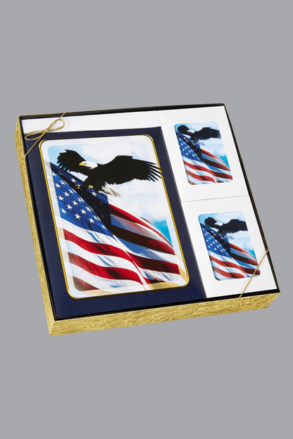 Navy Blue Patriotic Box Set 784blu bxs