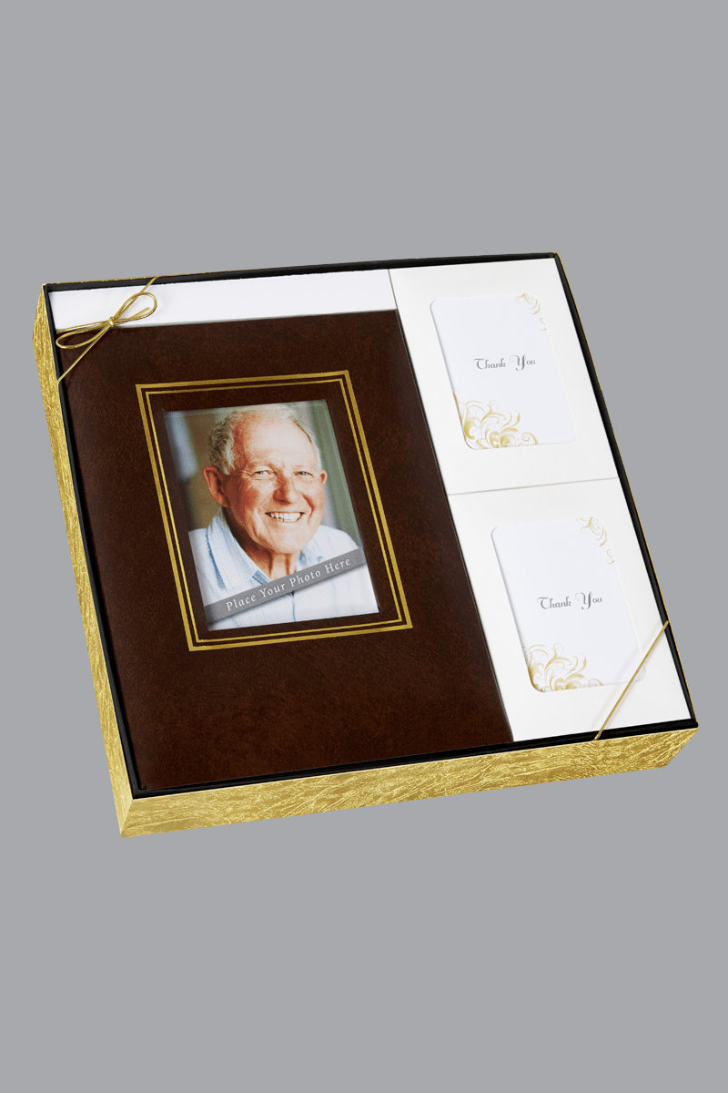 Brown Rectangle Photo Frame Book Box Set